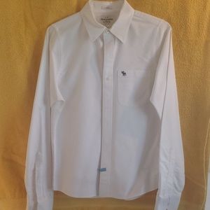 Abercrombie and Fitch BOY'S * WHITE * Button-down